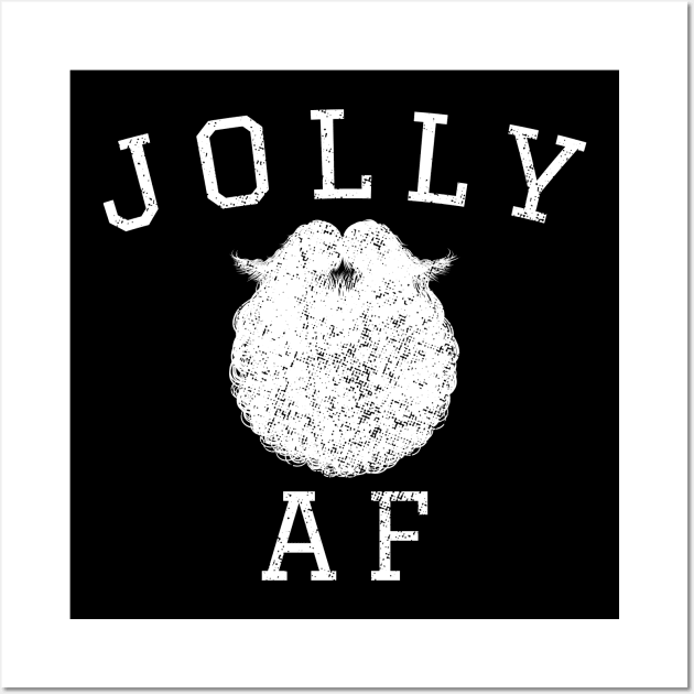 Jolly-AF Funny Christmas Black Wall Art by Duhkan Painting